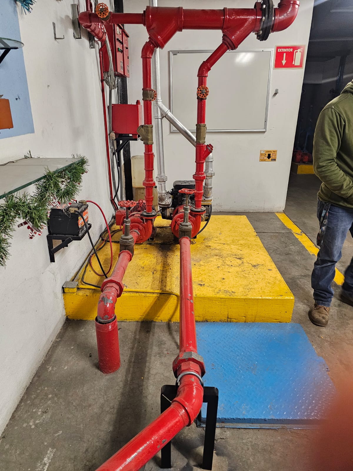 Antes - Actualización de Cuarto de Bombas